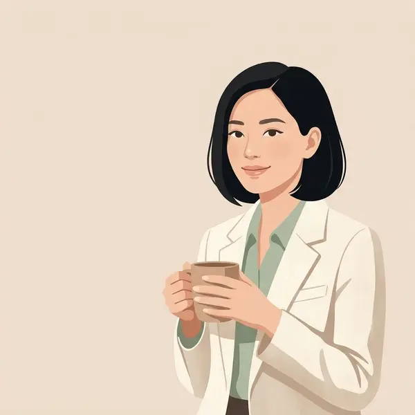 Ảnh đại diện nữ nhân viên văn phòng tóc ngắn