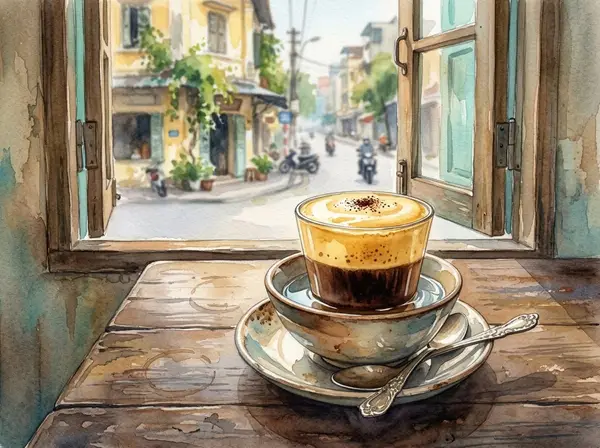 Hương vị cà phê trứng Hà Nội