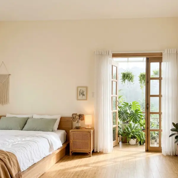 Không gian homestay Đà Lạt tối giản nền pastel