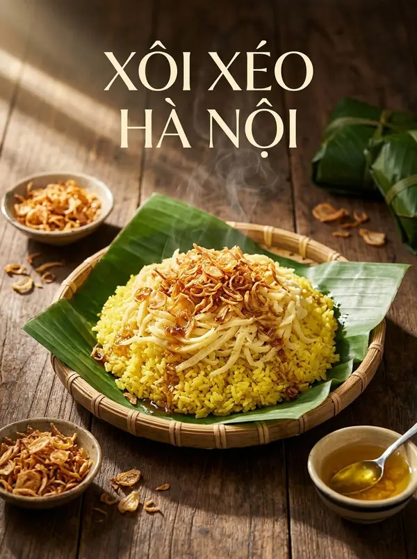 Poster quảng cáo xôi xéo Hà Nội truyền thống