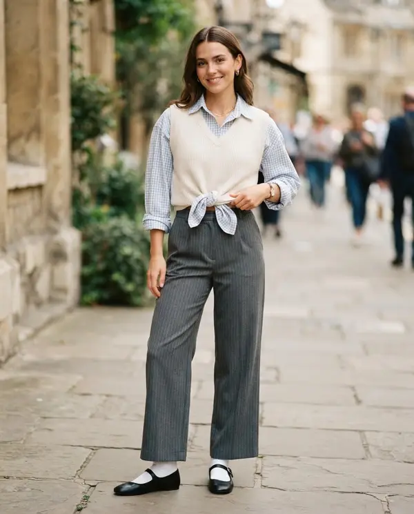 Thời trang preppy nhẹ nhàng thanh lịch