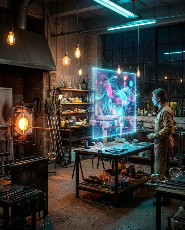 Xưởng kính với tranh canvas ba chiều huyền ảo